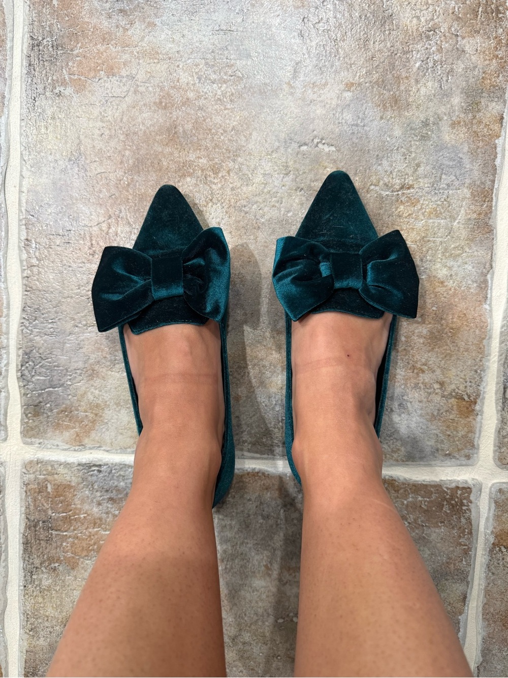 Broken In Velvet Bow Flats